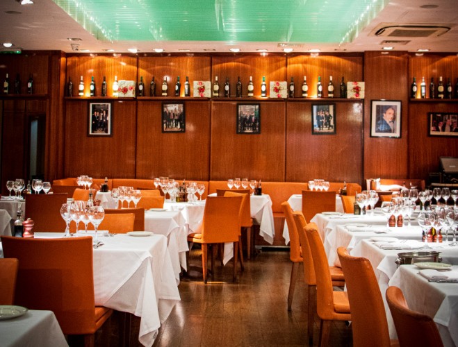 Restaurant interior at San Carlo