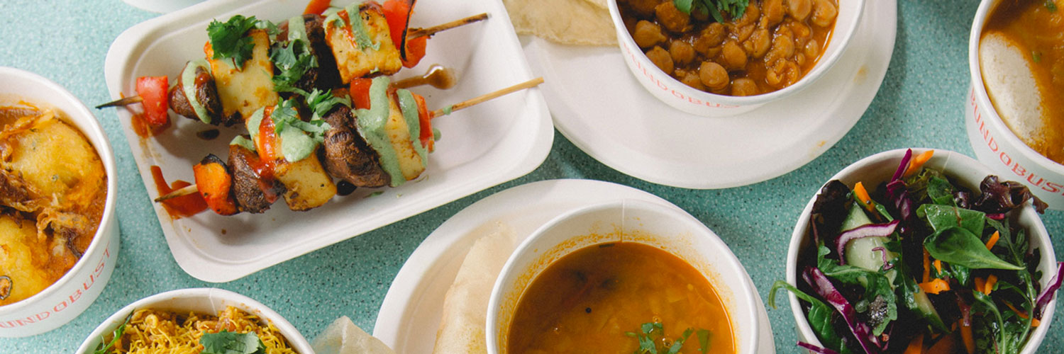 Colourful veggie and vegan small plates at Indian restaurant, Bundobust Leeds