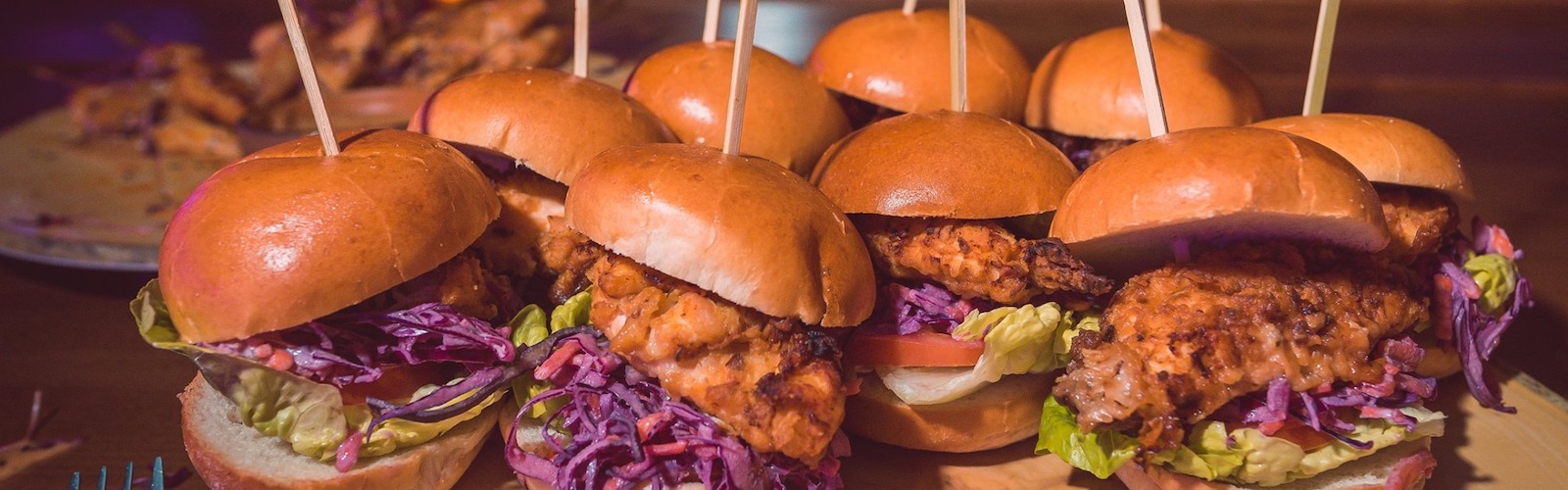 chicken burgers at Banyan Spinningfields Manchester