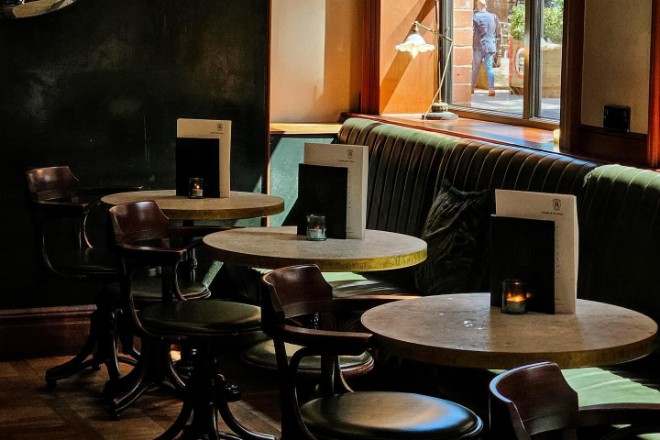 The classic pub interior of Ancoats' Edinburgh Castle