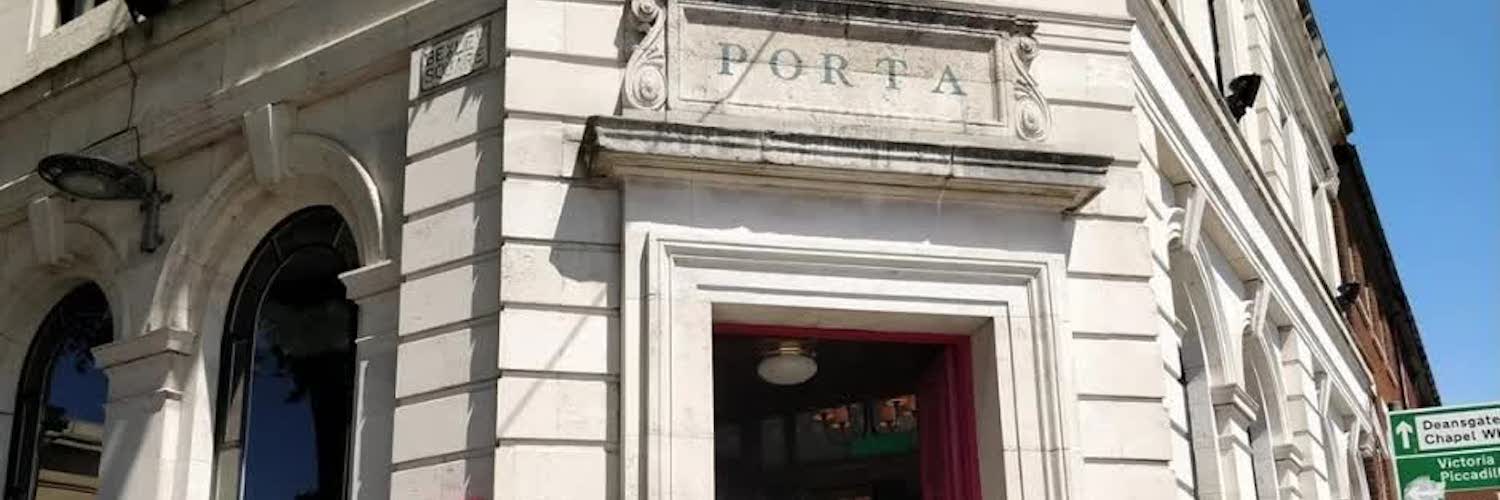 Outdoor view of Porta Salford Tapas restaurant