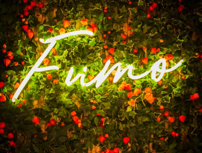 Flower wall at Fumo