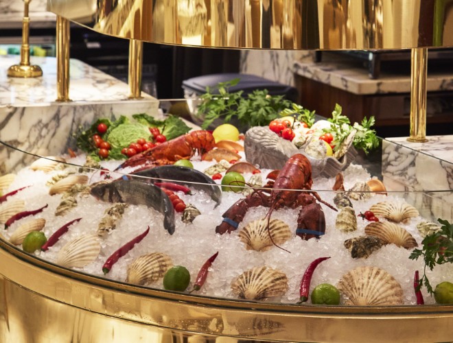 Seafood bar at San Carlo Fiorentina