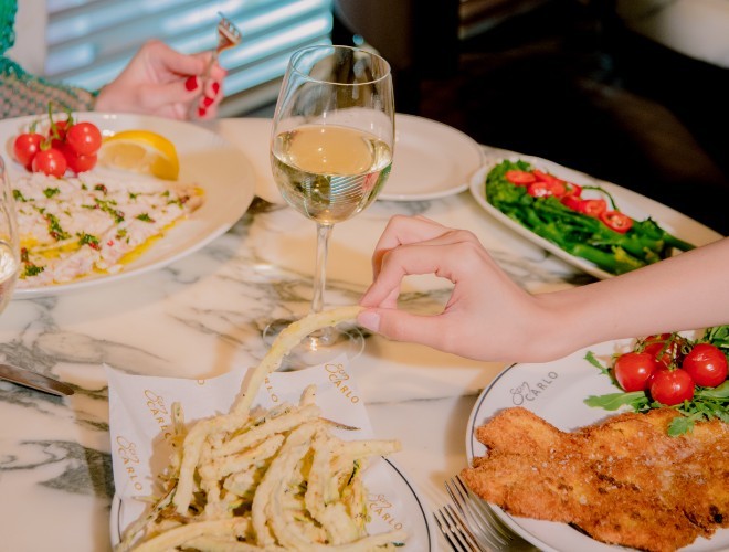 Dishes from the pre-theatre dining menu at Fumo