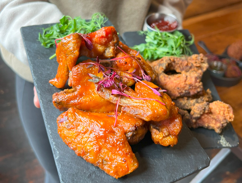 Chicken wings at The Pen & Pencil