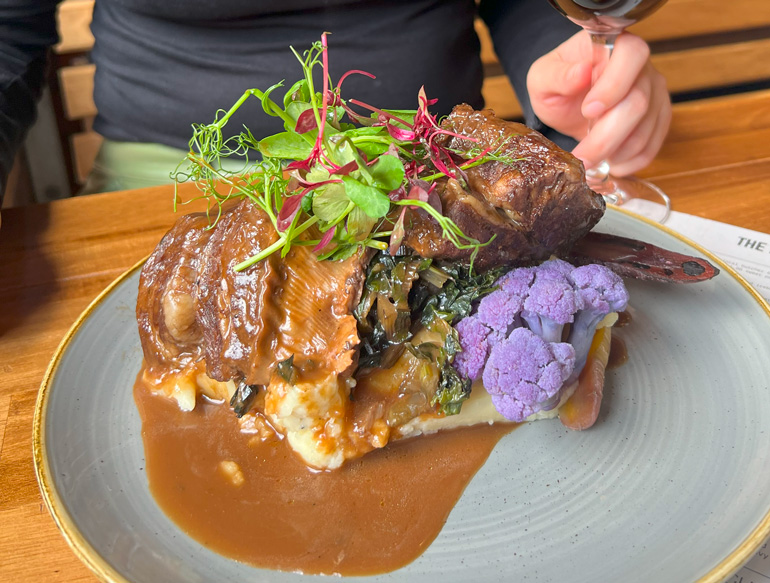 Main dish at The Pen & Pencil