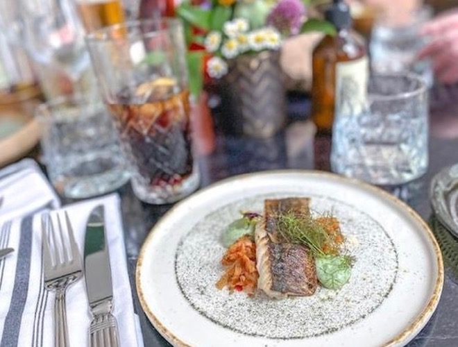 One of the dishes served at gastropub The Black Friar in Salford, Greater Manchester.