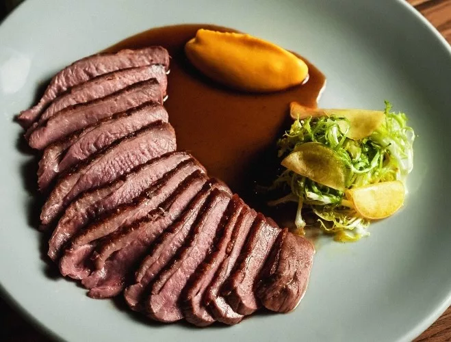 Gressingham duck and kuri squash