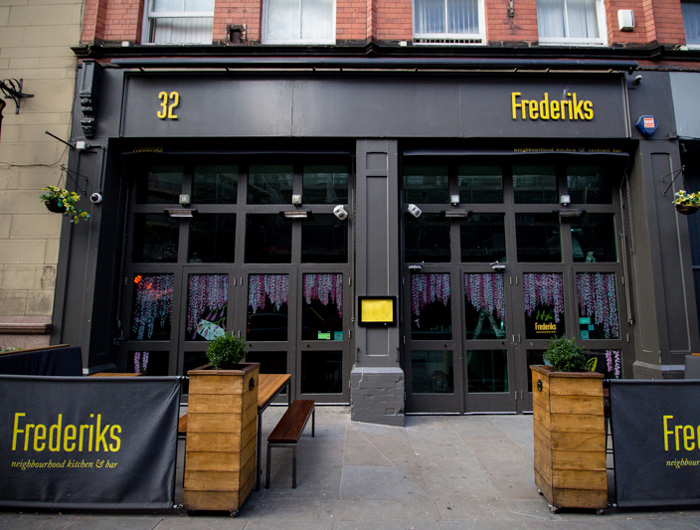 Exterior at Frederiks, Liverpool