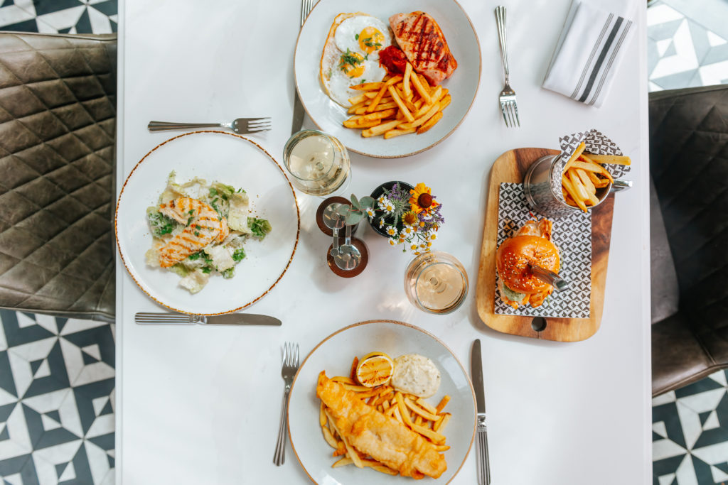 Main dishes at The Black friar