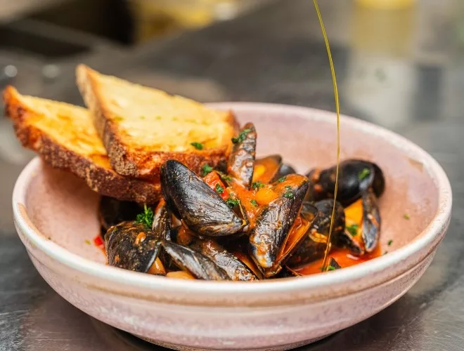 Mussels at La Famiglia
