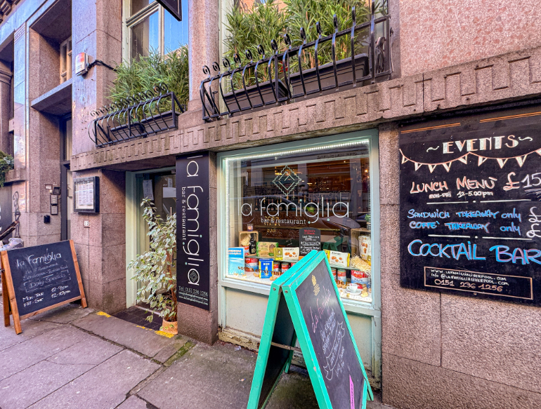 A family-run Italian bar and restaurant - La Famiglia, Liverpool