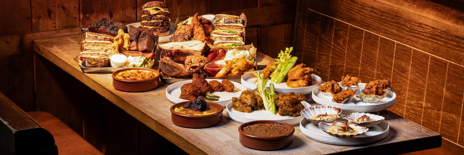 Dishes at Red Dog Saloon in Liverpool.