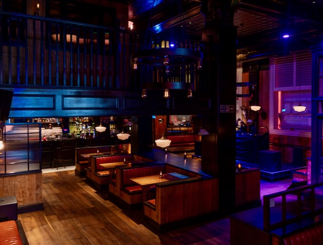 The interior of Red Dog Saloon in Liverpool.