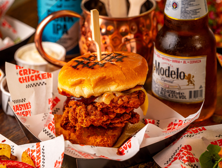 Specialising in southern US-style fried chicken, and drinks at Pattersons, Liverpool