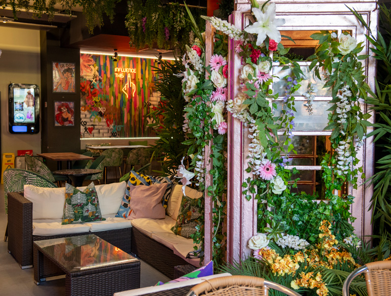 Interior at On The Hush, Manchester