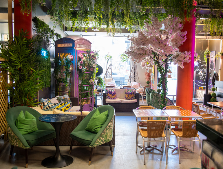 Interior at On The Hush, Manchester