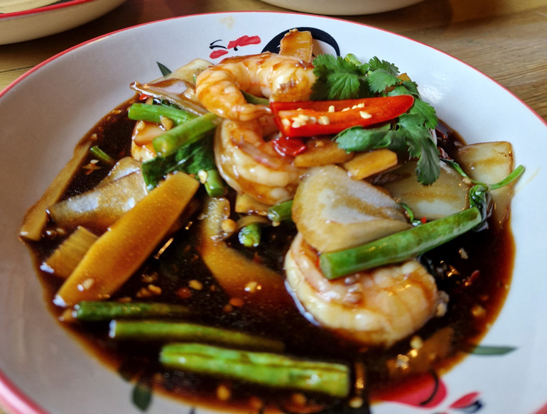 Prawn dish at Thai Spice, Liverpool
