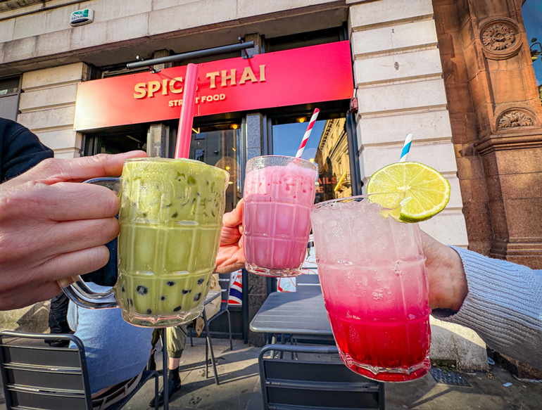Thai-inspired drinks at Thai Spice, Liverpool
