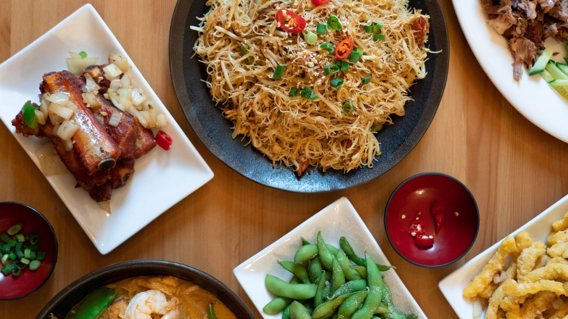 A selection of dishes from from Tokyo Noodle Bar in Liverpool city centre.