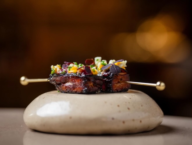 The Scouse lamb skewer served at Manifest in Liverpool.