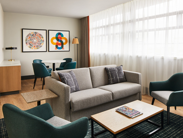 Executive Suite at the Manchester Marriott Hotel Piccadilly