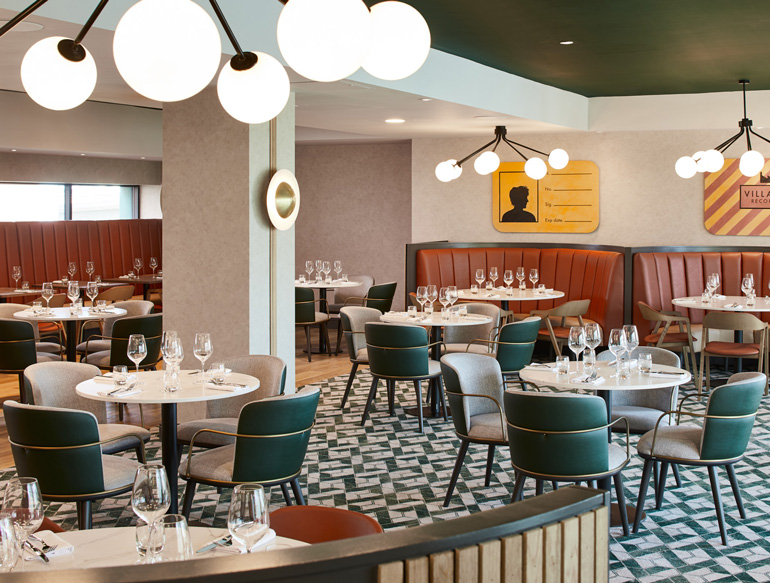 Restaurant at the Manchester Marriott Hotel Piccadilly