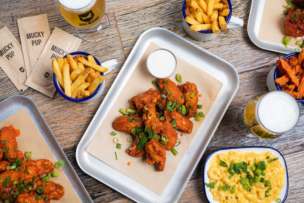 Chicken wings at Brewdog DogHouse Bar, Manchester