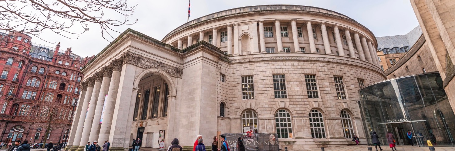 Manchester Central Library on St Peter's Square, Manchester