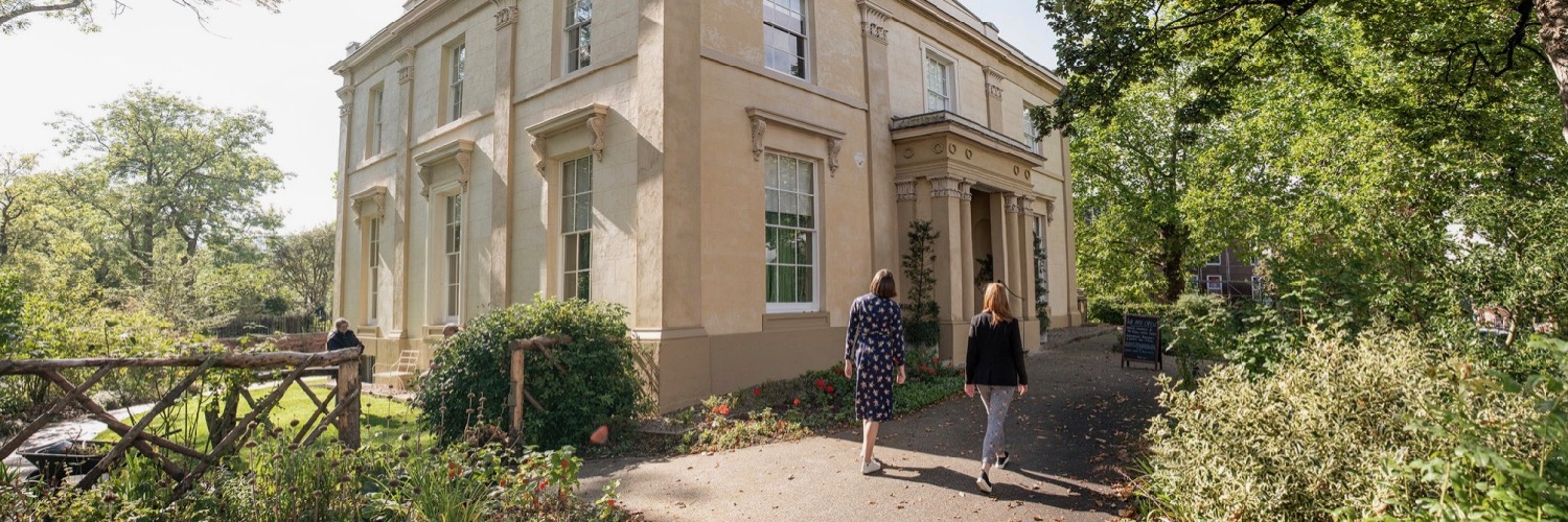 Elizabeth Gaskell's House and garden in summer