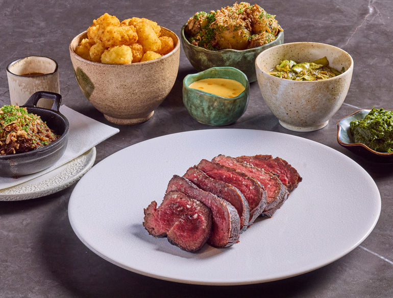 Mains and side dishes at Kaji