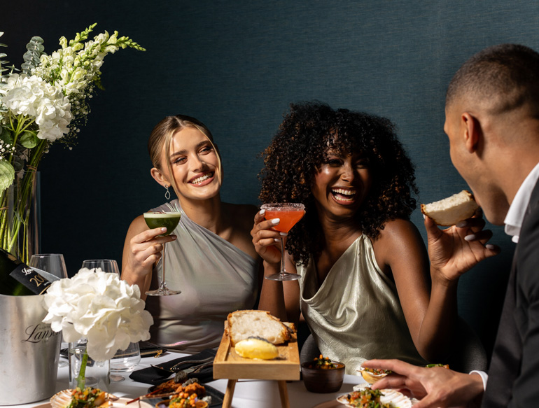 Food and drinks at The Mezz