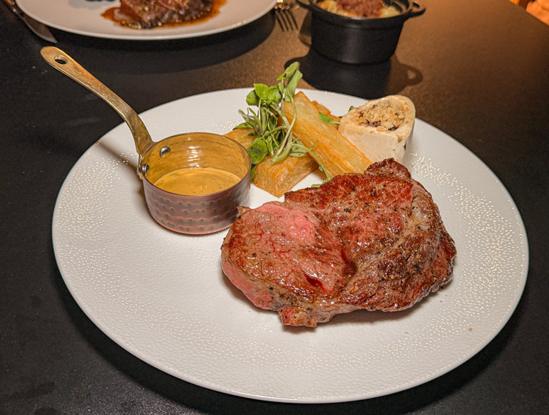 Steak dinner at The Mezz