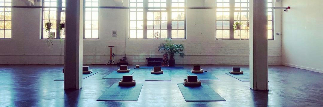 The yoga studio at Space at the Mill