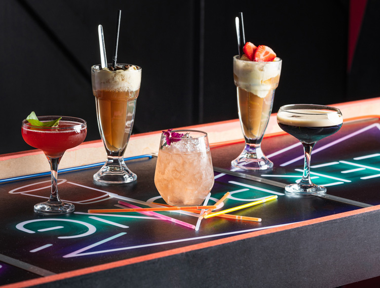 Cocktails at Pong & Puck Great Northern, Manchester