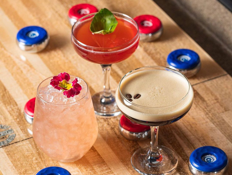 Cocktails at Pong & Puck Great Northern, Manchester