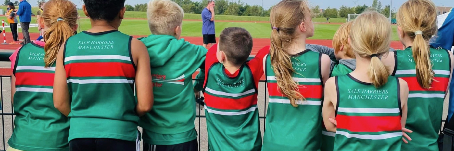 Kids at Sale Harriers - a running club in Manchester