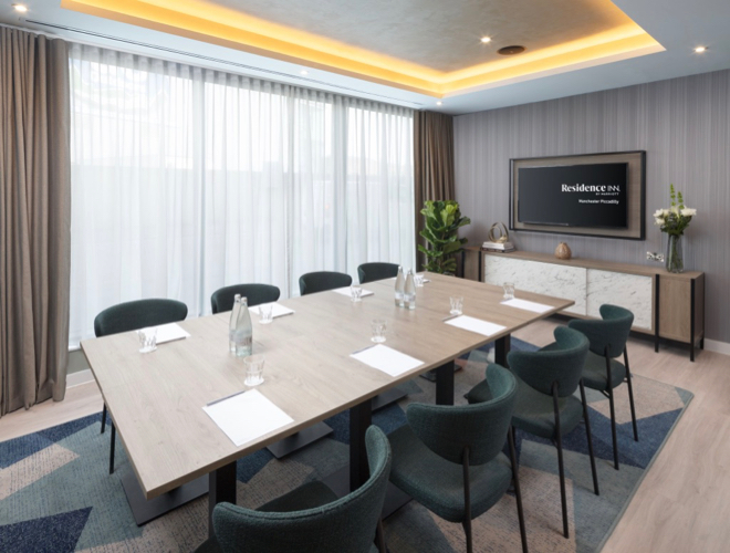 A meeting room at the Residence Inn by Marriott Manchester Piccadilly