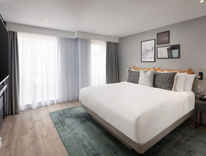 One of the suites at Residence Inn by Marriott Manchester Piccadilly