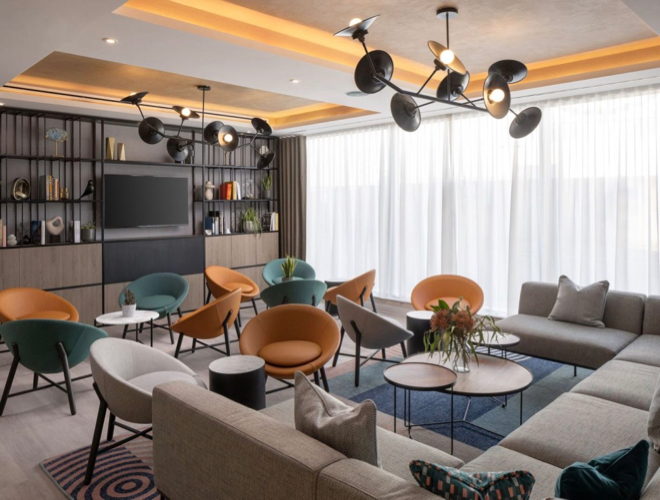 The cafe at the Residence Inn by Marriott Manchester Piccadilly