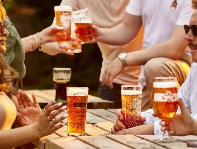 Outdoor drinking at Rain Bar