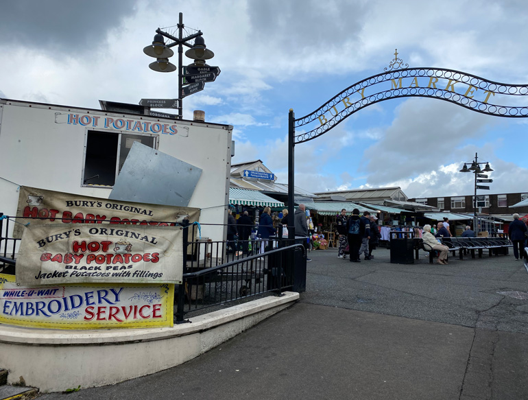 Entrance and Hot Potatoes wagon