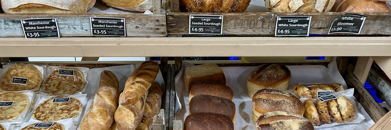 The bakery section at Lymefield Farm Shop, Broadbottom, Hyde