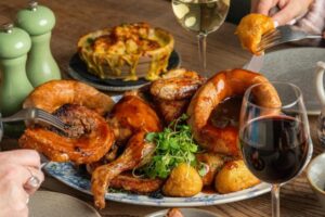 The Refuge in Manchester serves a great Sunday lunch. See where else is on Confidential Guides' list of recommended roasts.