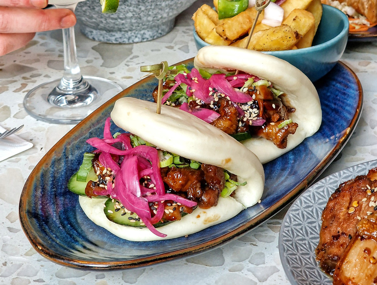 Bao buns at Suki Suki Street Food & Bar