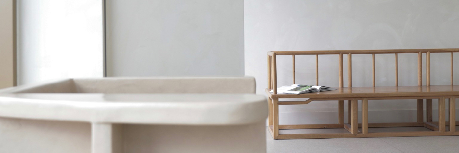 The minimalist interior of Notjust barbers in the Northern Quarter, Manchester