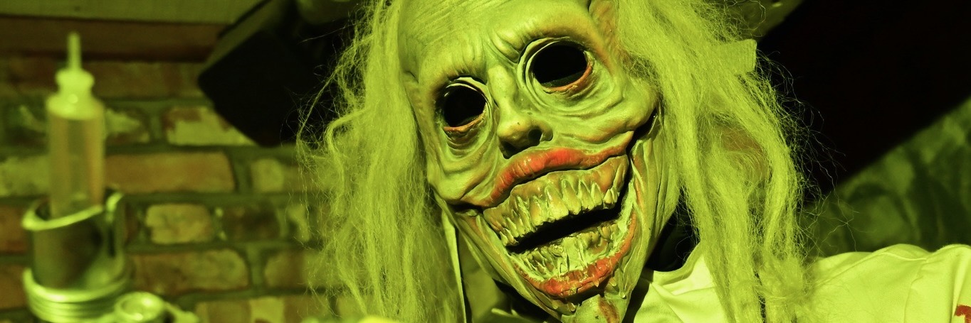 One of the creatures at Farmageddon, a Halloween attraction in the North West of England.