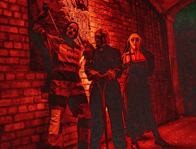 A spooky scarecrow, an evil nun and a mad axeman at Newsham Scream Park