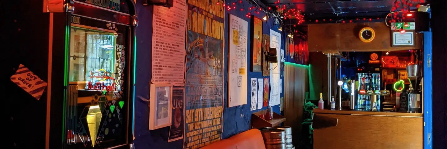 Inside The Temple of Convenience, a bar in a public toilet in Manchester