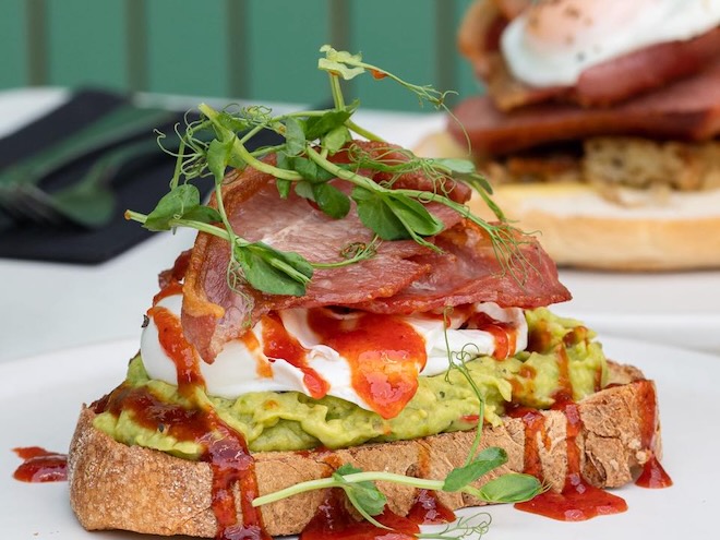 Brunch is served at Grandpa Greene's in Oldham.